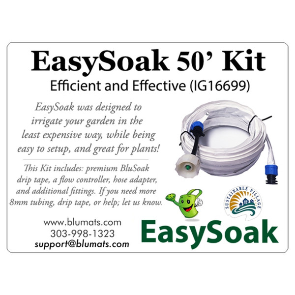 EasySoak 50' Garden Kit - Full Garden Hose System for Easy Watering 1